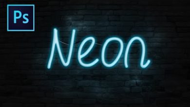 Realistic NEON Text Effect - Photoshop Tutorial