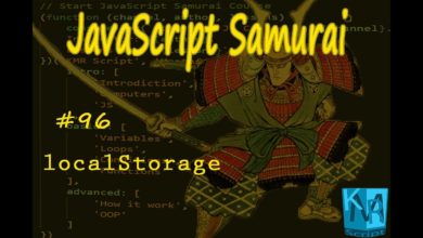 [Arabic] JavaScript Samurai #96- localStorage - جافاسكربت ساموراي - التخزين داخل المتصفح