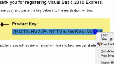 Microsoft Visual Basic 2010 Express - Registration Key