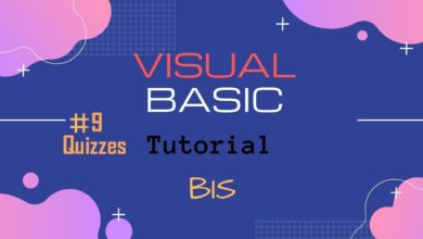 شرح لغة برمجة - Visual Basic - حل quizzes المحاضرة الـ 9