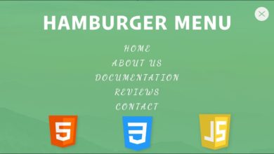 Hamburger Menu with HTML, CSS, and JavaScript - How to build navigation with hamburger menu