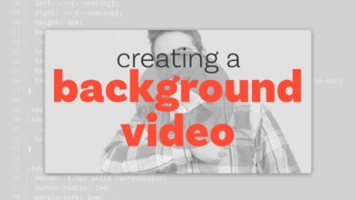 How to create a background video | HTML & CSS tutorial