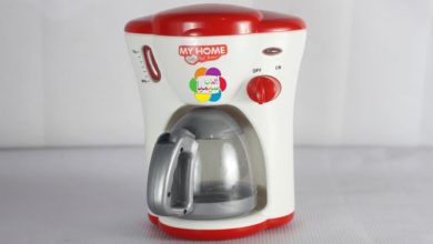 لعبة ماكينة القهوة الحقيقية العاب الطبخ للاطفال بنات واولاد Coffee Maker Machine Real Toy