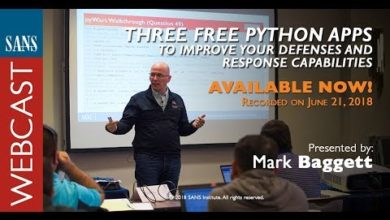 SANS Webcast: Three free Python apps to improve your defenses and response capabilities