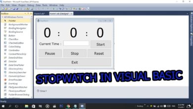 How To Make a StopWatch In Visual Basic (2008,2010,2015,2017) With Codes