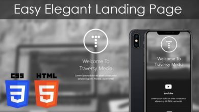 HTML & CSS Easy Elegant Landing Page With Blur Effect