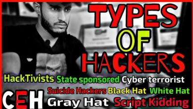Types Of Hackers - الهاكرز وانواعهم