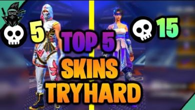 Top 5 Tryhard Skins in Free fire 🔥👹 - Free Fire Tryhard skins [ FanStyx ]