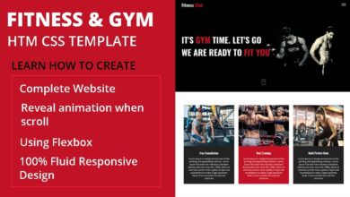 #1 Fitness & Gym  Complete  Website Template using by  Html Css