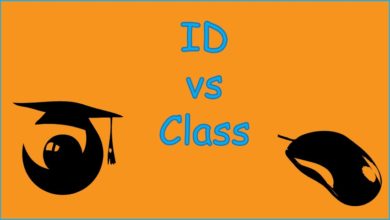 css id vs class attributes,  when to use id and when to use class, difference between id and class