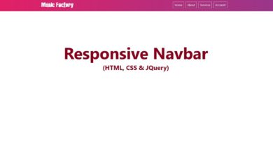 Animated Navigation Bar | HTML and CSS Tutorial