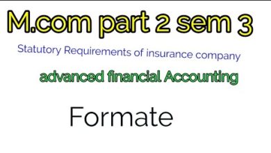 #M.compart2sem3#Accounting and statutory Requirements of insurance companies (Formate )
