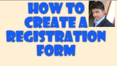 How to create a registration form using the help of html code