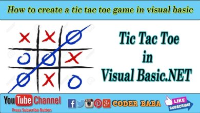 How to create Tic Tac Toe game in Visual Basic.NET
