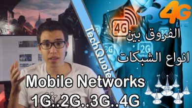انواع شبكات المحمول و مراحل تطورها حتي الجيل الرابع - Mobile Networks Explanation