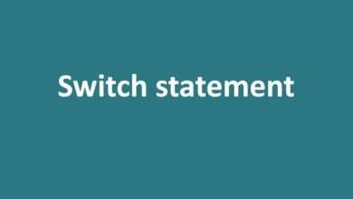 Lecture 10 - Switch Statement