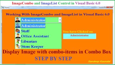 Visual Basic Tutorial: ImageCombo and ImageList-Display Image with Combo items in Combobox