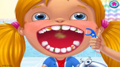لعبة دكتور الاسنان وعلاج اسنان الاطفال فى عيادة طبيب الاسنان - العاب اطفال جديدة