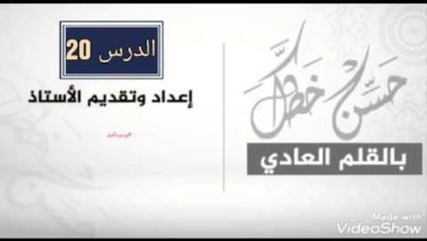 تحسين الخط العربي الدرس(20) كتابة البسملة بخط النسخ...محمودعبدالعزيز