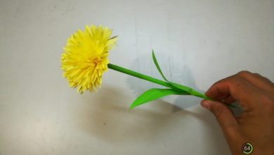 طريقة صنع زهرة بالورق اعمال فنية اوريغامي DIY Paper Flowers - Easy Making Flower