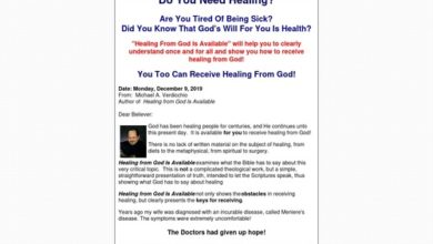 Healing From God Is Available